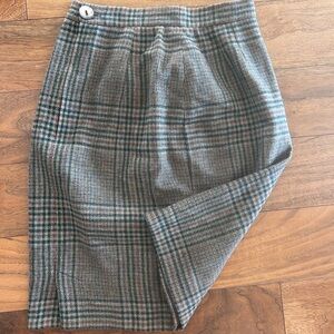 Vintage Valentino Boutique Multicolor Plaid Skirt
